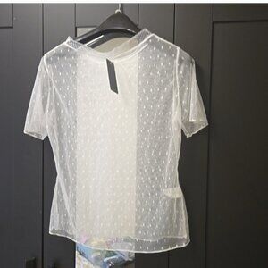 NWT Sheer Lace Top